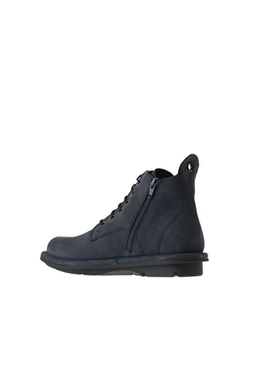 Bueno Shoes Mavi Nubuk Kadın Düz Bot 01wv7504 - Görsel 6