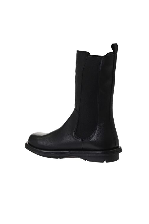 Bueno Shoes Siyah Deri Kadın Düz Bot 01wv7506 - Görsel 5