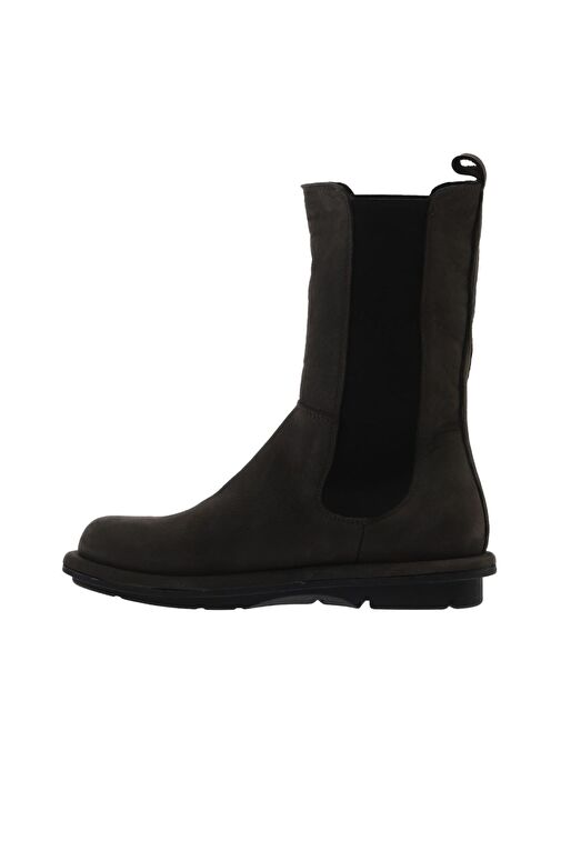 Bueno Shoes Gri Koyu Nubuk Kadın Düz Bot 01wv7506 - Görsel 4