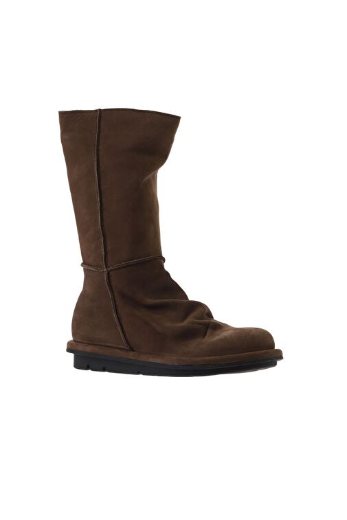 Bueno Shoes Kahverengi Nubuk Kadın Düz Bot 01wv7507 - Görsel 3
