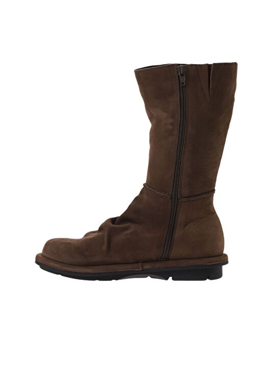 Bueno Shoes Kahverengi Nubuk Kadın Düz Bot 01wv7507 - Görsel 4