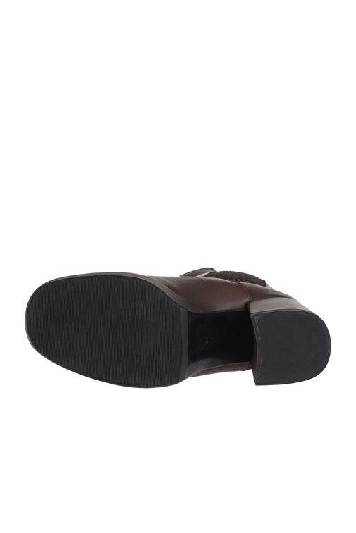 Bueno Shoes Kahverengi Deri Kadın Topuklu Bot 01wv8100 - Görsel 6