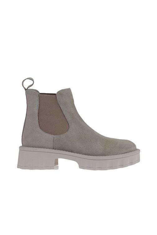 Bueno Shoes Bej Süet Kadın Dolgu Topuklu Bot 01wv9002 - Görsel 3