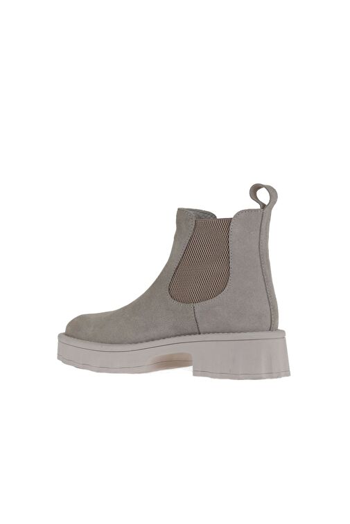 Bueno Shoes Bej Süet Kadın Dolgu Topuklu Bot 01wv9002 - Görsel 6