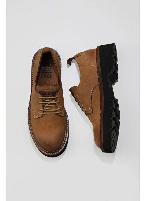 Bueno Shoes Taba Açık Nubuk Kadın Klasik Ayakkabı 01wv9902 - Görsel 2