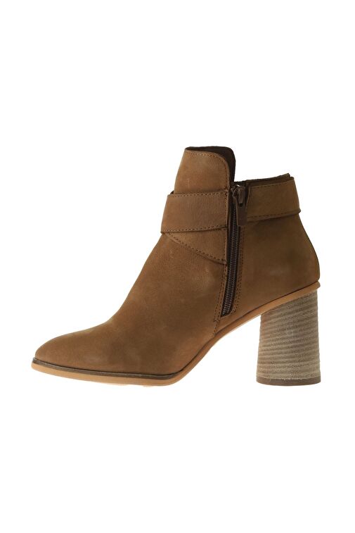 Bueno Shoes Taba Açık Nubuk Kadın Topuklu Bot 01wr5500 - Görsel 5