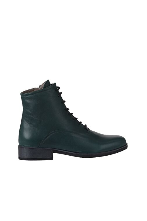 Bueno Shoes Yeşil Deri Kadın Düz Bot 01wr3303 - Görsel 3