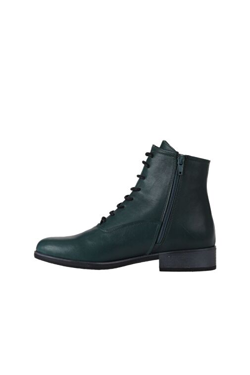 Bueno Shoes Yeşil Deri Kadın Düz Bot 01wr3303 - Görsel 5