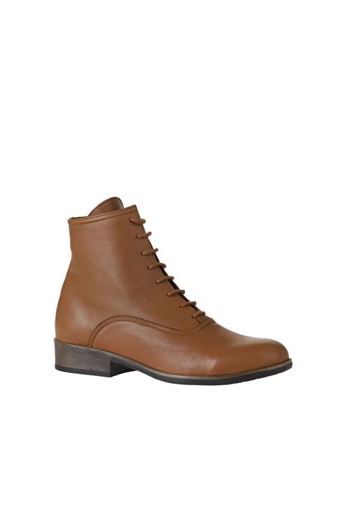 Bueno Shoes Kahverengi Deri Kadın Düz Bot 01wr3303 - Görsel 4