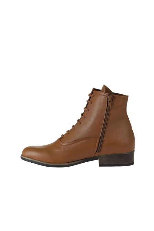 Bueno Shoes Kahverengi Deri Kadın Düz Bot 01wr3303 - Görsel 5