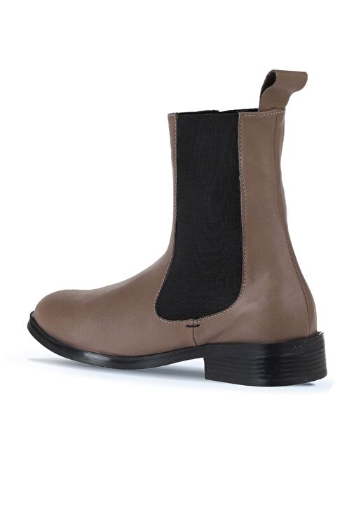 Bueno Shoes Gri Deri Kadın Düz Bot 01wt2403 - Görsel 6