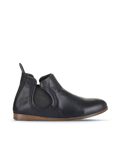 Bueno Shoes Siyah Deri Kadın Düz Bot 01wp1602 - Görsel 3