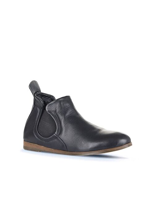 Bueno Shoes Siyah Deri Kadın Düz Bot 01wp1602 - Görsel 4