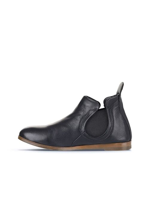 Bueno Shoes Siyah Deri Kadın Düz Bot 01wp1602 - Görsel 5