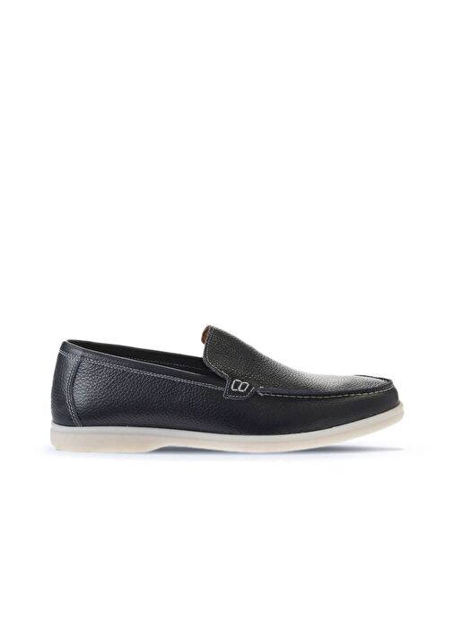 Bueno Shoes Lacivert Flotter Deri Erkek Loafer 05ms102 - Görsel 3