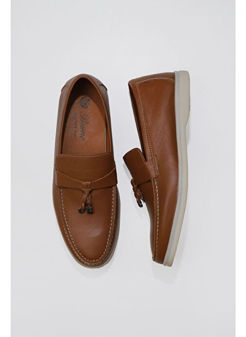 Bueno Shoes Taba Flotter Deri Erkek Loafer 05ms101 - Görsel 2