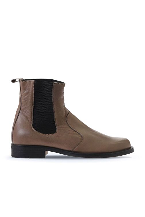 Bueno Shoes Gri Deri Kadın Düz Bot 01wv8601 - Görsel 3