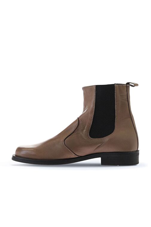 Bueno Shoes Gri Deri Kadın Düz Bot 01wv8601 - Görsel 5