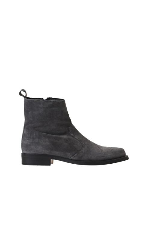 Bueno Shoes Gri Süet Kadın Düz Bot 01wv8603 - Görsel 2