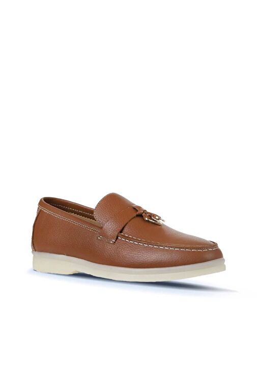 Bueno Shoes Taba Flotter Deri Kadın Loafer 05ws101 - Görsel 4