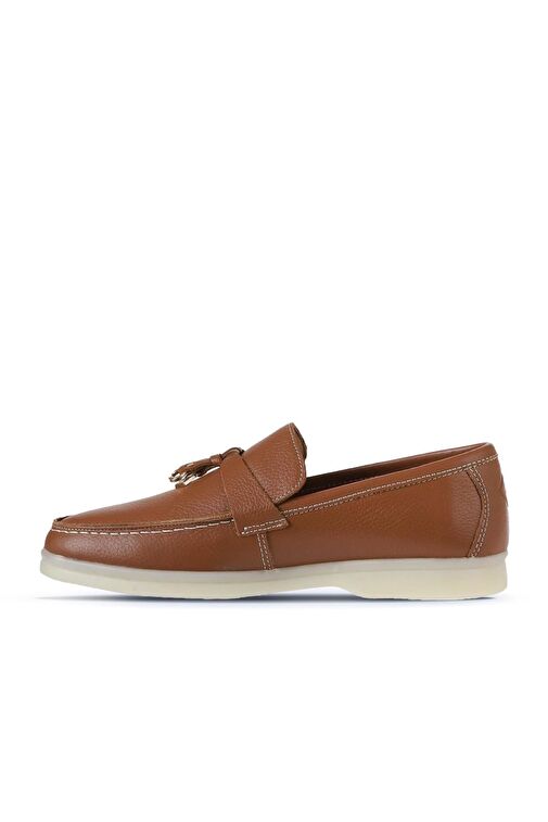 Bueno Shoes Taba Flotter Deri Kadın Loafer 05ws101 - Görsel 5