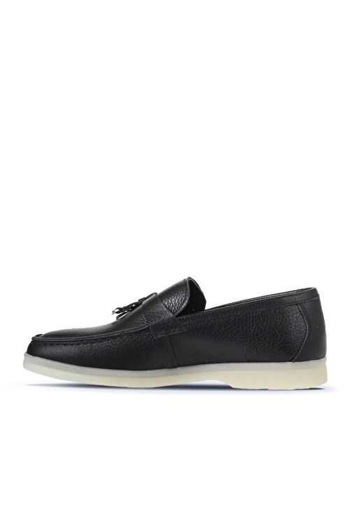 Bueno Shoes Siyah Flotter Deri Kadın Loafer 05ws101 - Görsel 5
