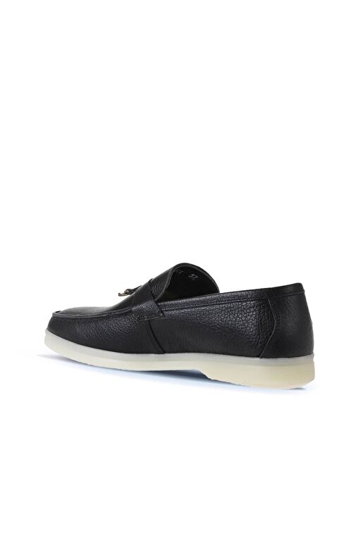 Bueno Shoes Siyah Flotter Deri Kadın Loafer 05ws101 - Görsel 6