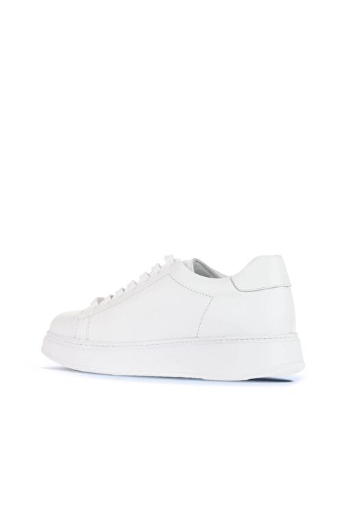 Bueno Shoes Beyaz Atlas Deri Erkek Spor Ayakkabı 07m13722225 - Görsel 6