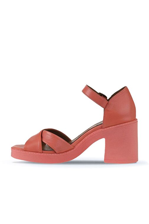 Bueno Shoes Mercan Deri Kadın Topuklu Sandalet 01wy12501 - Görsel 5