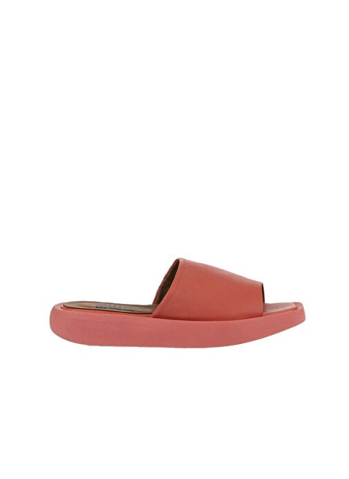 Bueno Shoes Mercan Deri Kadın Dolgu Topuklu Terlik 01wy1000 - Görsel 3