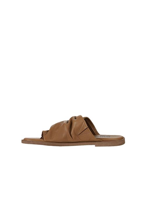 Bueno Shoes Taba Deri Kadın Parmak Arası Terlik 01wy2003 - Görsel 5