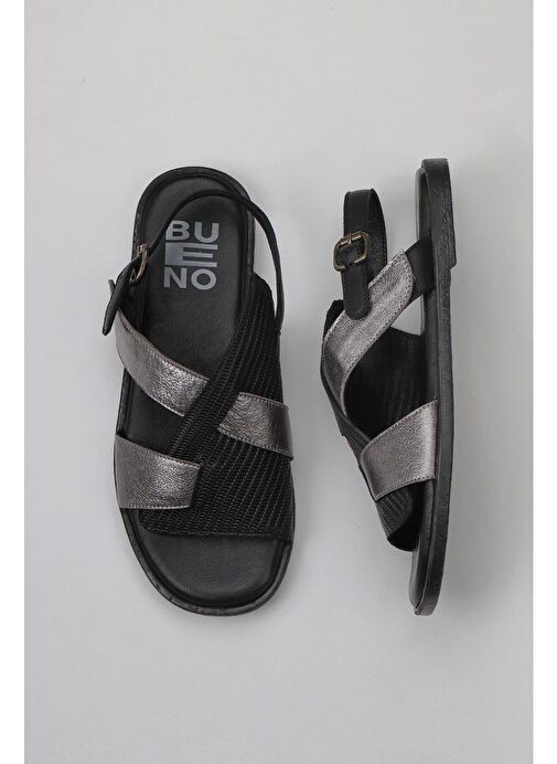 Bueno Shoes Siyah Multi Deri Kadın Sandalet 01wy2012 - Görsel 2