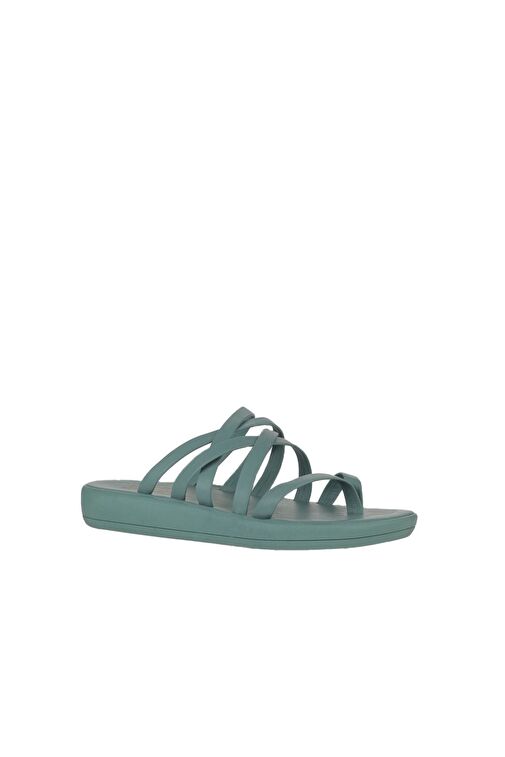 Bueno Shoes Yeşil Açık Deri Kadın Parmak Arası Terlik 01wy2317 - Görsel 4