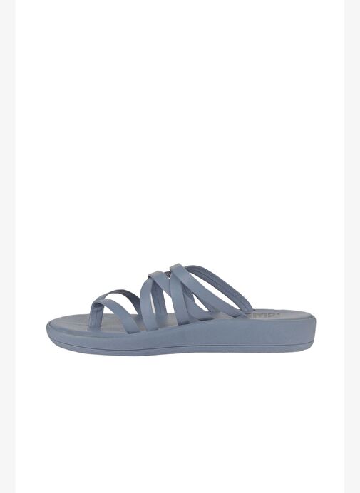 Bueno Shoes Mavi Deri Kadın Parmak Arası Terlik 01wy2317 - Görsel 5