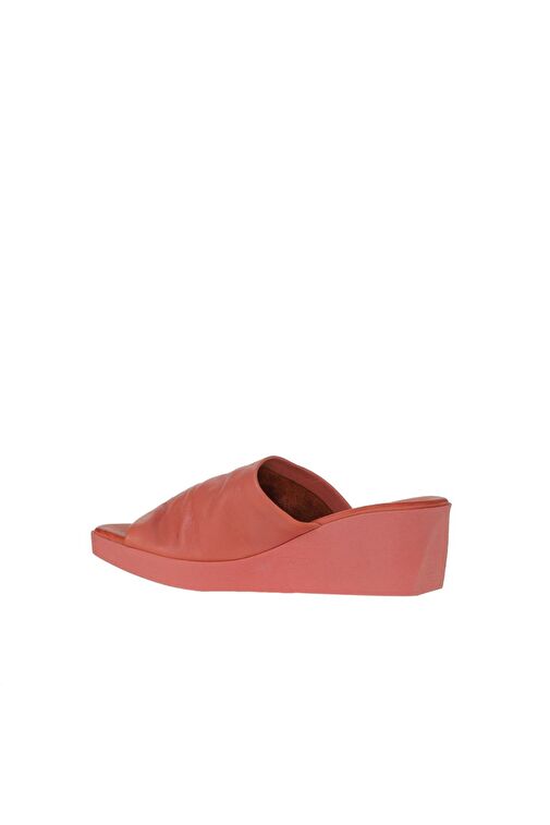 Bueno Shoes Mercan Deri Kadın Dolgu Topuklu Terlik 01wy2404 - Görsel 6