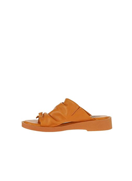 Bueno Shoes Turuncu Deri Kadın Parmak Arası Terlik 01wy2910 - Görsel 5
