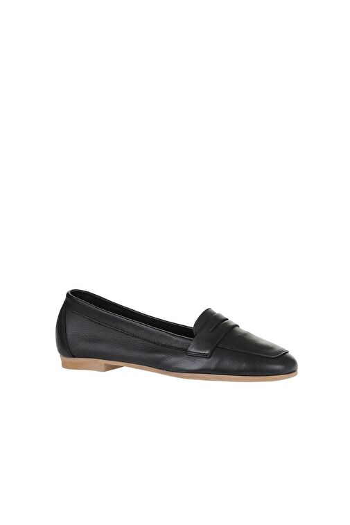 Bueno Shoes Siyah Deri Kadın Loafer 01wy0801 - Görsel 4