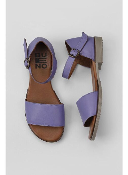 Bueno Shoes Lila Deri Kadın Sandalet 01wy2502 - Görsel 2
