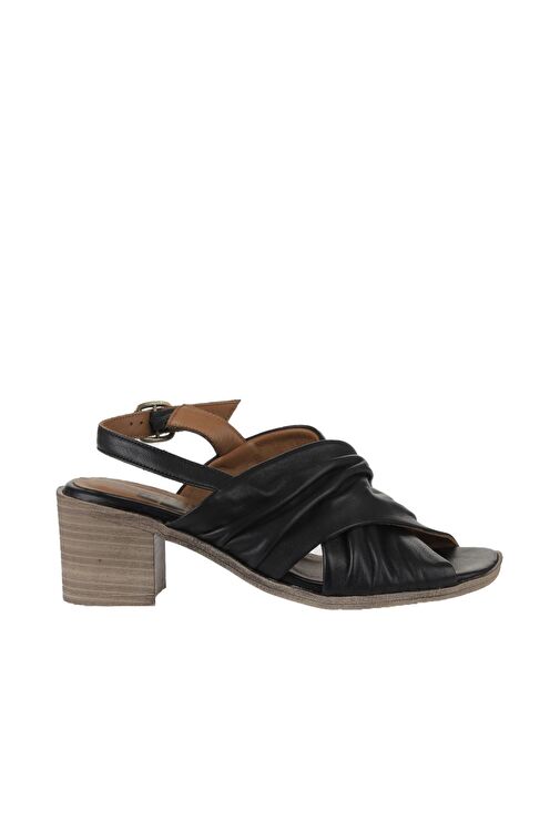 Bueno Shoes Siyah Deri Kadın Topuklu Sandalet 01wy4902 - Görsel 3