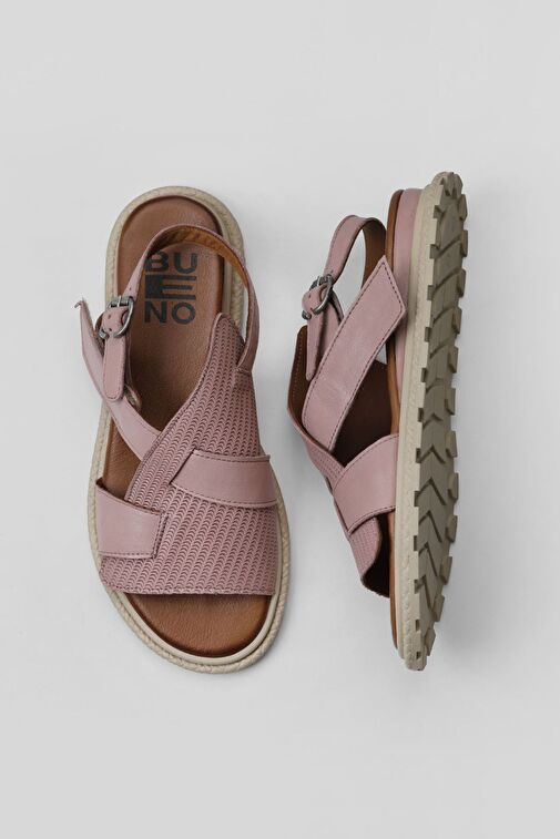 Bueno Shoes Gül Kurusu Deri Kadın Sandalet 01wy5401 - Görsel 2