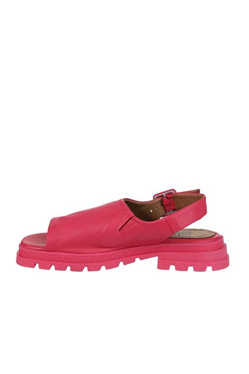 Bueno Shoes Fuşya Deri Kadın Düz Sandalet 01wy5506 - Görsel 5