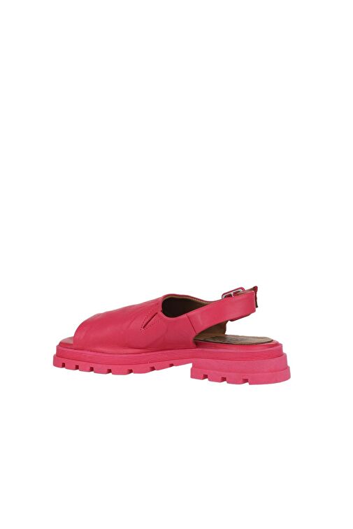 Bueno Shoes Fuşya Deri Kadın Düz Sandalet 01wy5506 - Görsel 6