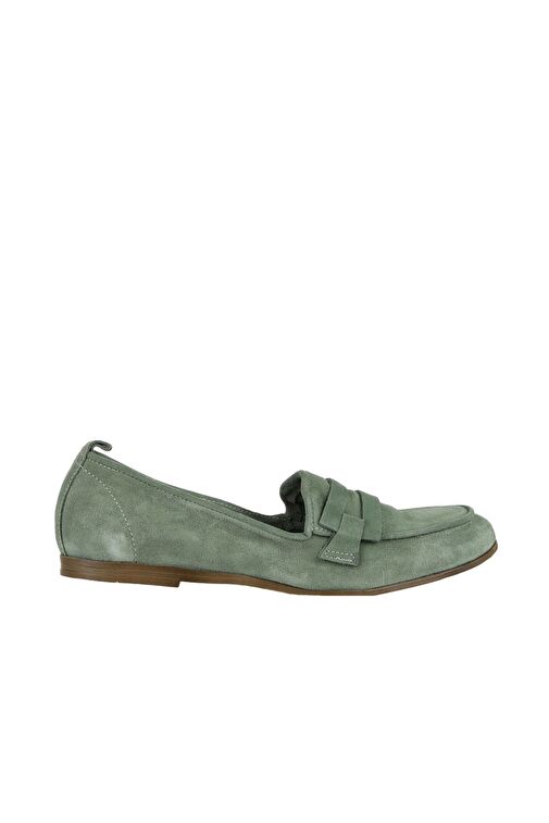 Bueno Shoes Yeşil Süet Kadın Loafer 01wy6000 - Görsel 3