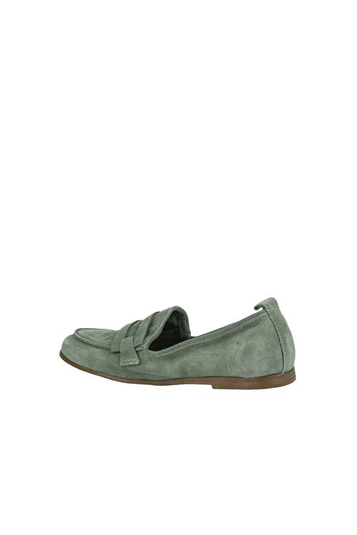 Bueno Shoes Yeşil Süet Kadın Loafer 01wy6000 - Görsel 6
