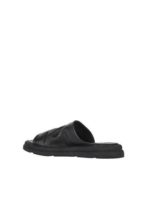 Bueno Shoes Siyah Deri Kadın Düz Terlik 01wy9400 - Görsel 6