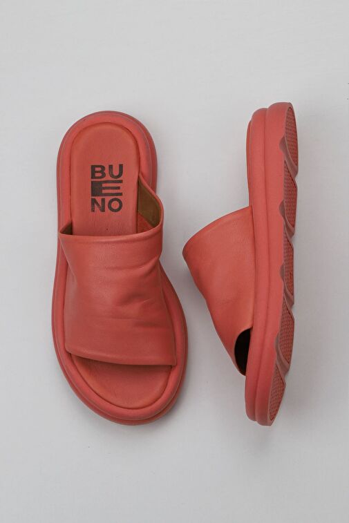 Bueno Shoes Mercan Deri Kadın Düz Terlik 01wy9400 - Görsel 2