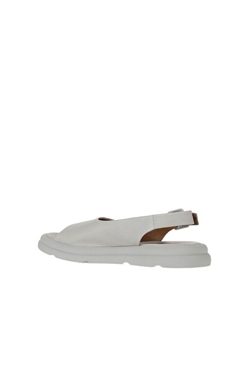 Bueno Shoes Ekru Deri Kadın Sandalet 01wy9404 - Görsel 6