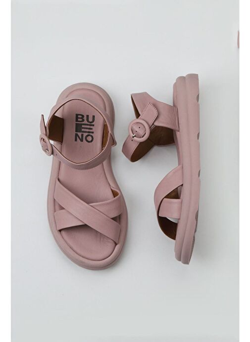 Bueno Shoes Gül Kurusu Deri Kadın Sandalet 01wy9409 - Görsel 2