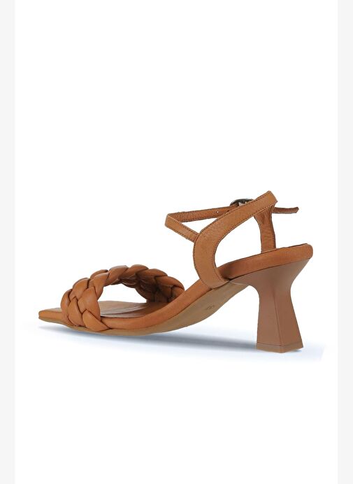 Bueno Shoes Taba Deri Kadın Topuklu Ayakkabı 01wy6800 - Görsel 11