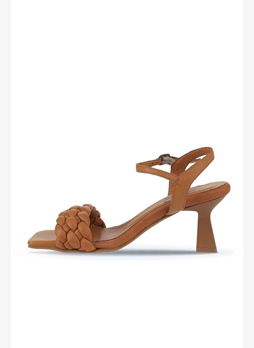 Bueno Shoes Taba Deri Kadın Topuklu Ayakkabı 01wy6800 - Görsel 8